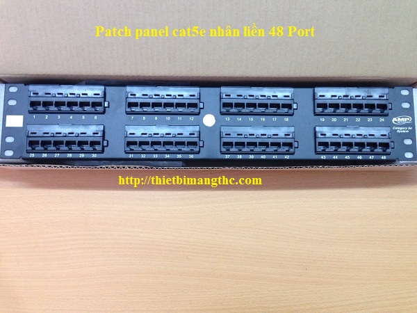 Patch panel 48 Port cat5e nhân liền